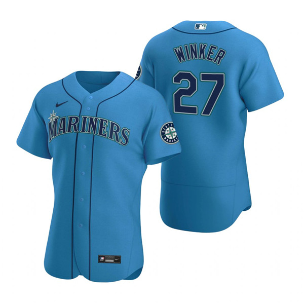 Seattle Mariners #27 Jesse Winker Royal Flex Base Stitched Jersey - Zenithce
