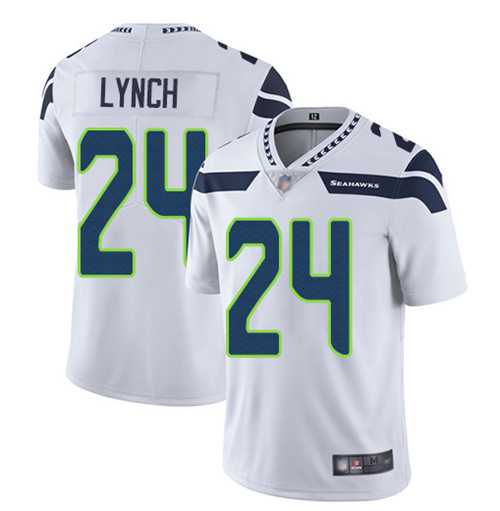 Seattle Seahawks #24 Marshawn Lynch White Vapor Untouchable Limited Stitched Jersey - Zenithce