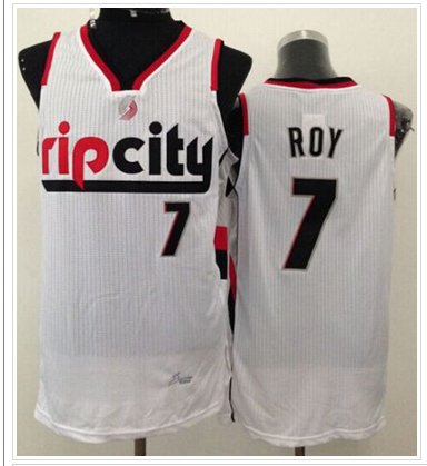 Portland Trail Blazers #7 Brandon Roy White Throwback Jersey - Zenithce