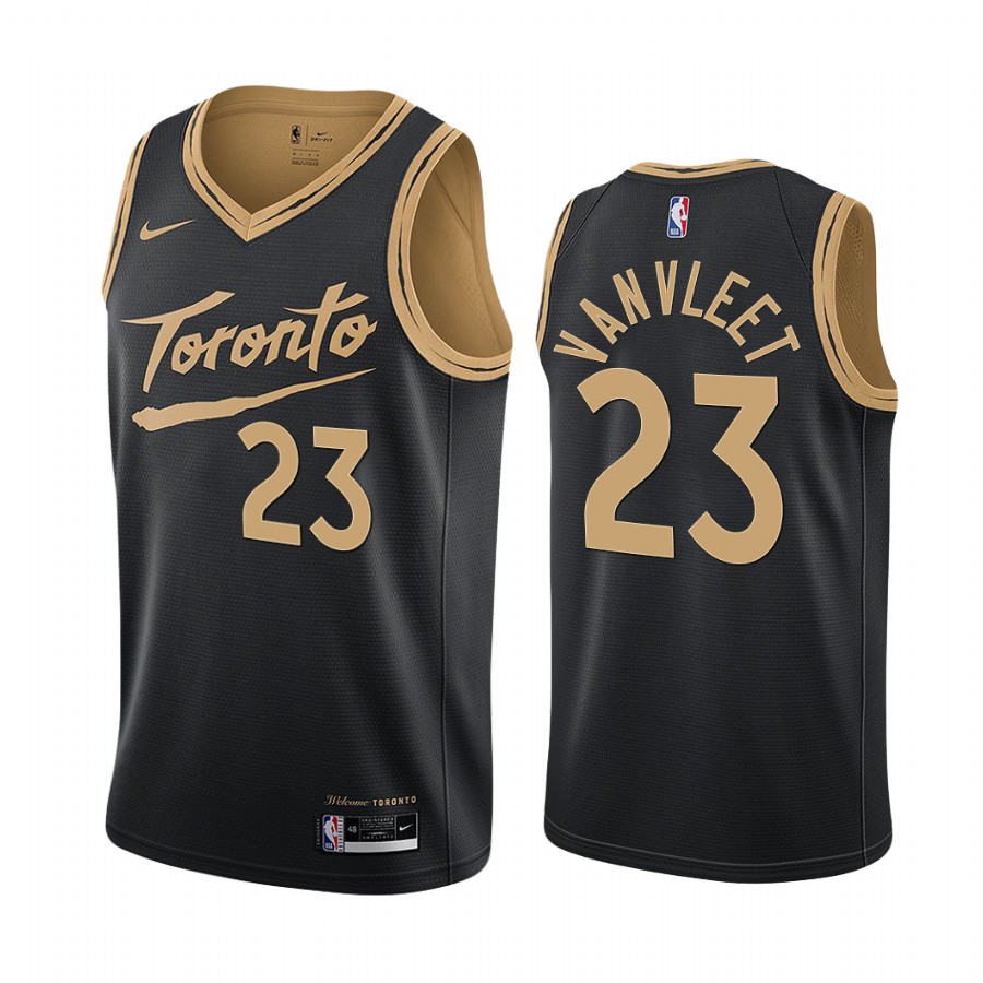 Raptors #23 Fred VanVleet Black Swingman 2020-21 City Edition Jersey - Zenithce
