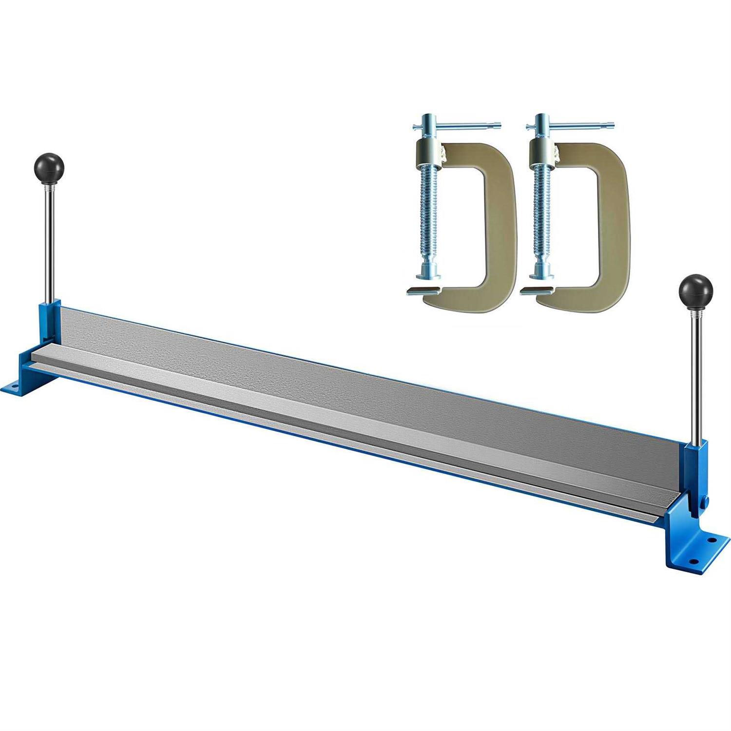 VEVOR Sheet Metal Brake 36 In. Metal Bender Brake 910 mm Length Portable Metal Bender 0-90 Degrees Adjustable Steel Bender wi - Zenithce