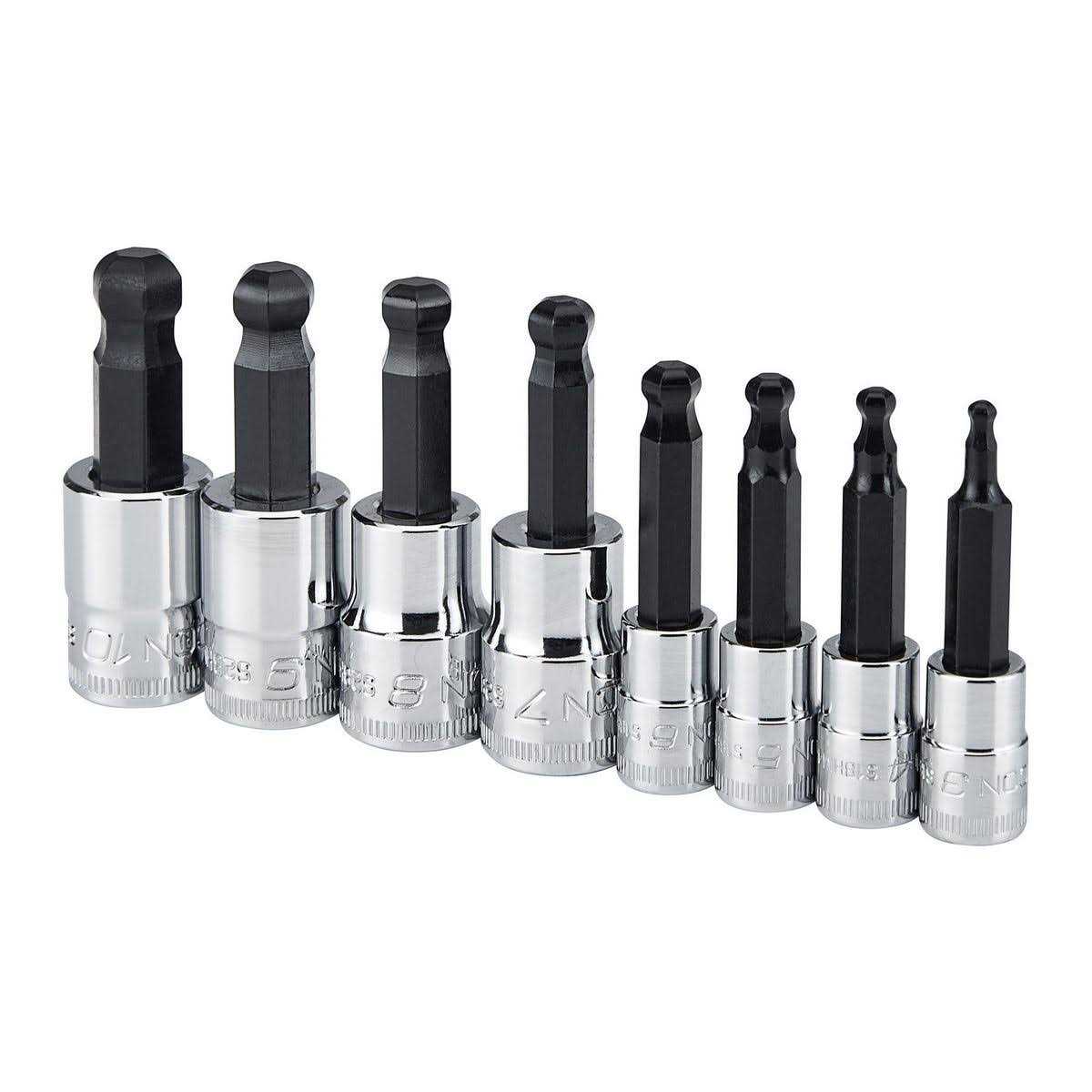 Icon 3/8 in. Drive Metric Professional Hex Bit Socket Set - Zenithce