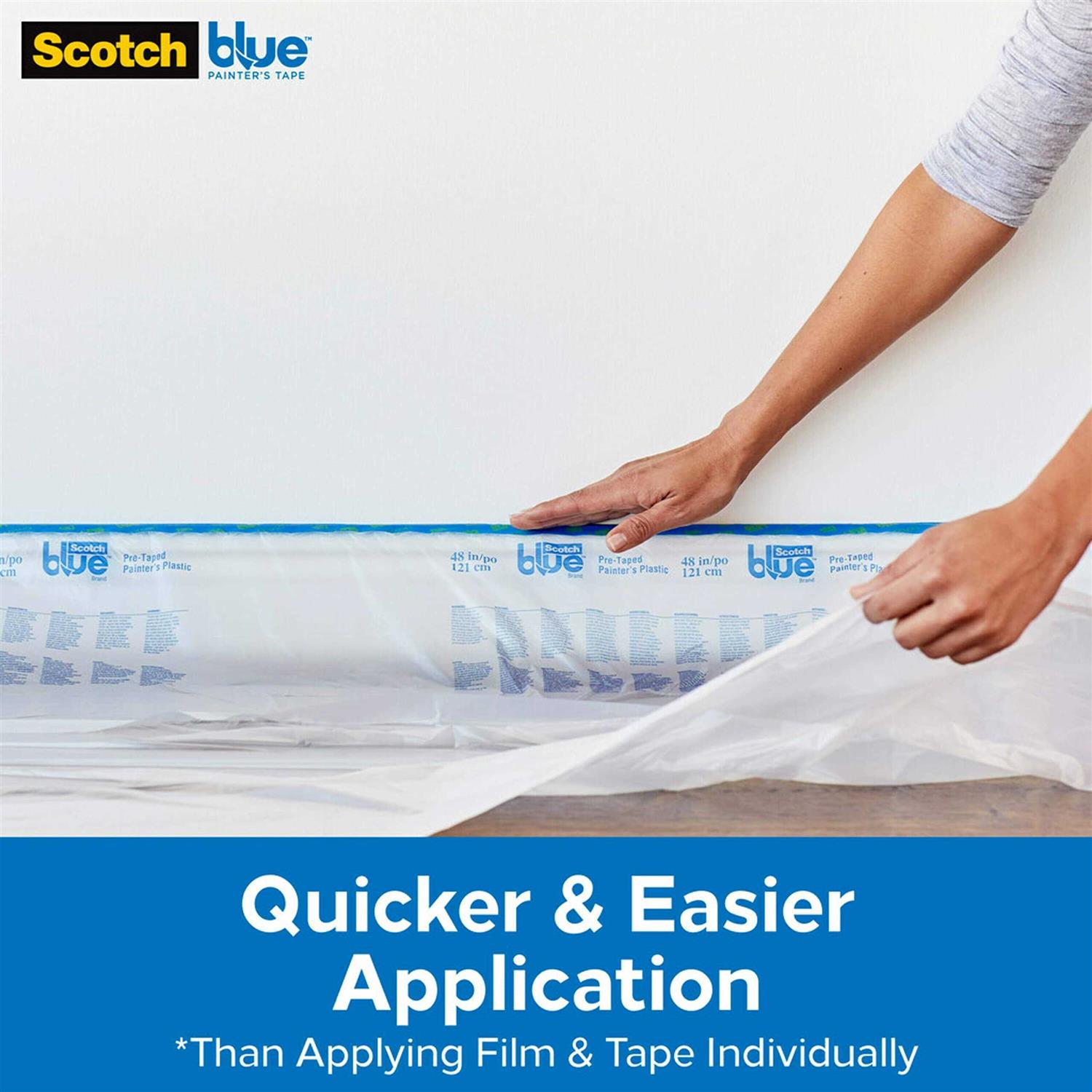 ScotchBlue Pre-Taped Painter’s Plastic PTD2093EL-24 - Zenithce