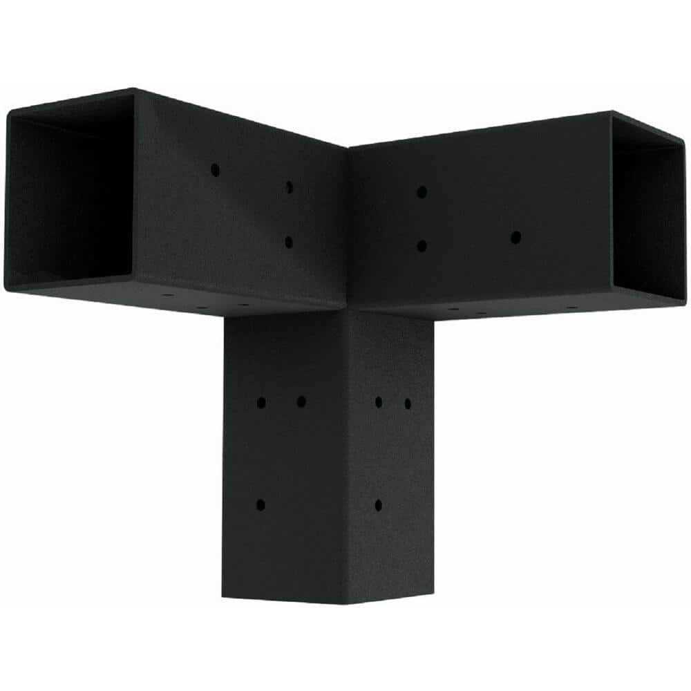 Wild Hog Linx T/Fit Black Steel Extension Bracket Pergola Wood Posts - Zenithce