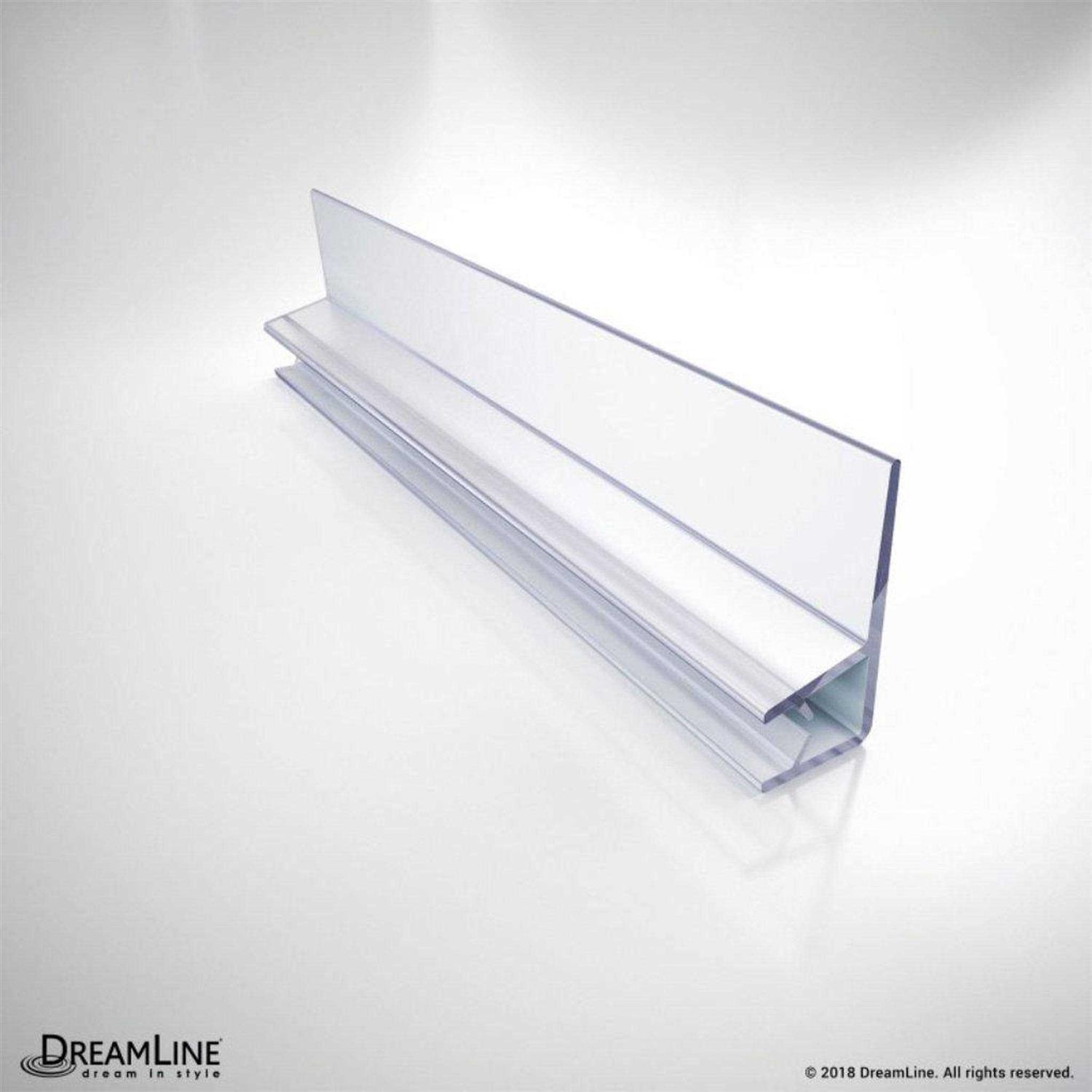 DreamLine Unidoor Plus 58-58 1/2 in. W x 72 in. H Frameless Hinged Shower Door with 36 in. Half Panel SHDR-24283036-04 - Zenithce