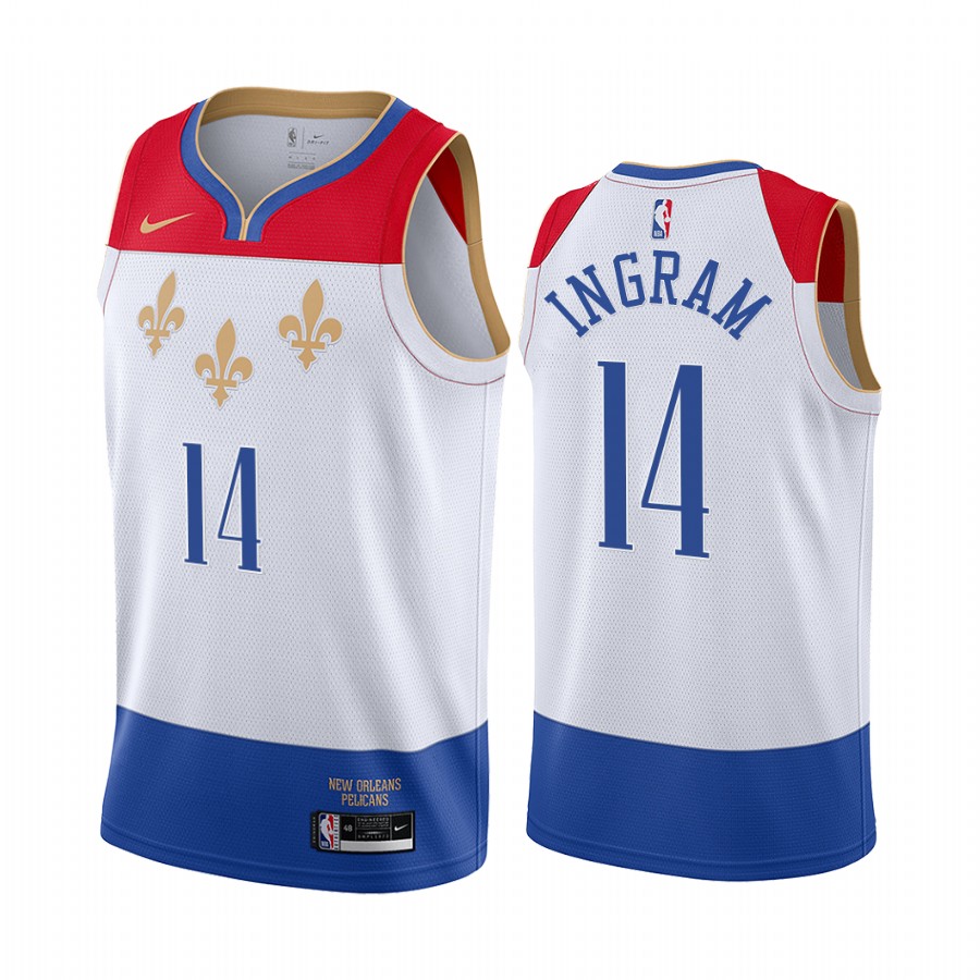 Pelicans #14 Brandon Ingram White Swingman 2020-21 City Edition Jersey - Zenithce