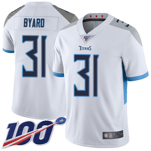 Tennessee Titans #31 Kevin Byard White 2019 100th Season Vapor Untouchable Limited Stitched Jersey - Zenithce