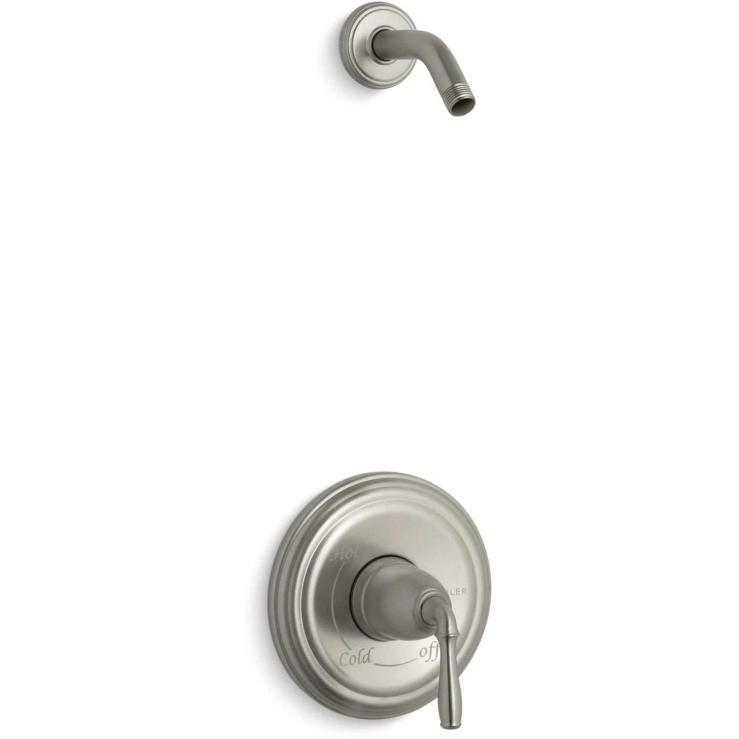 Kohler K-T73117-4 Composed Rite-Temp Valve Trim with push-button Diverter and Lever Handle - Zenithce