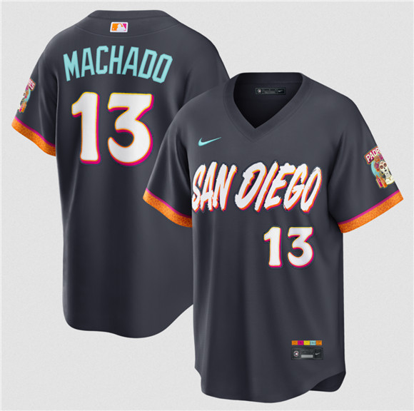 San Diego Padres #13 Manny Machado Obsidian 2026 City Connect Stadium Limited Stitched Jersey - Zenithce
