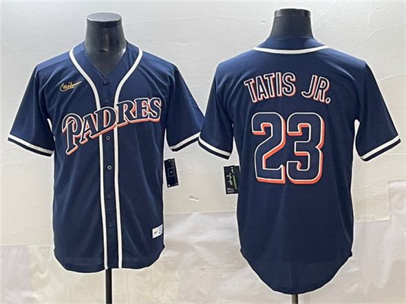 San Diego Padres #23 Fernando Tatis Jr. Navy Stitched Jersey - Zenithce