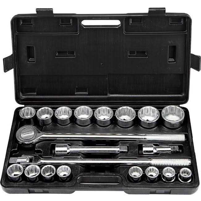 Pittsburgh 20 Piece Jumbo Socket Set - Zenithce