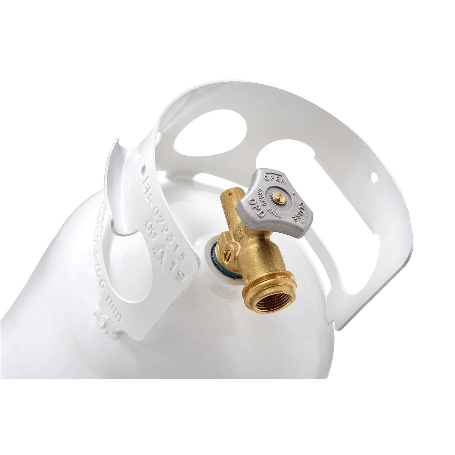 Flame King YSN201BT 20 Pound Steel Floor Buffer Propane Tank Cylinder with Vapor Valve and Level Gauge - Zenithce