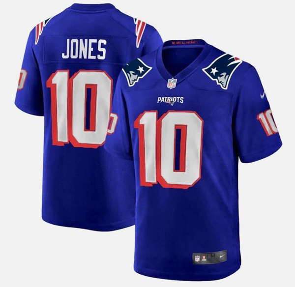 New England Patriots #10 Mac Jones Royal Stitched Jersey - Zenithce