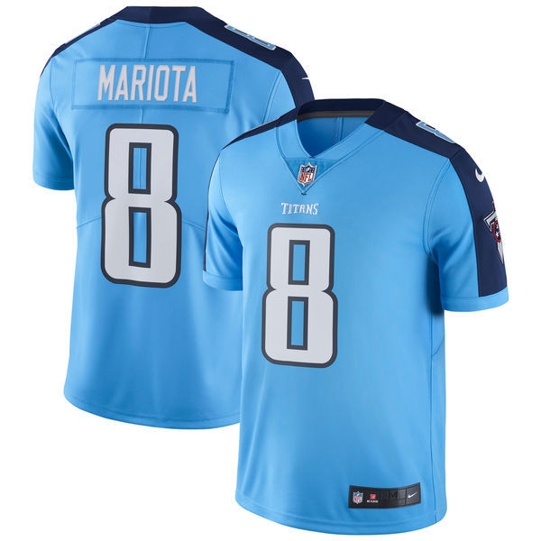 Tennessee Titans #8 Marcus Mariota Nike Light Blue Vapor Untouchable Limited Stitched Jersey - Zenithce