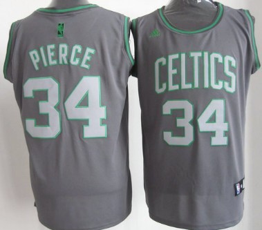 Boston Celtics #34 Paul Pierce Gray Shadow Jersey - Zenithce