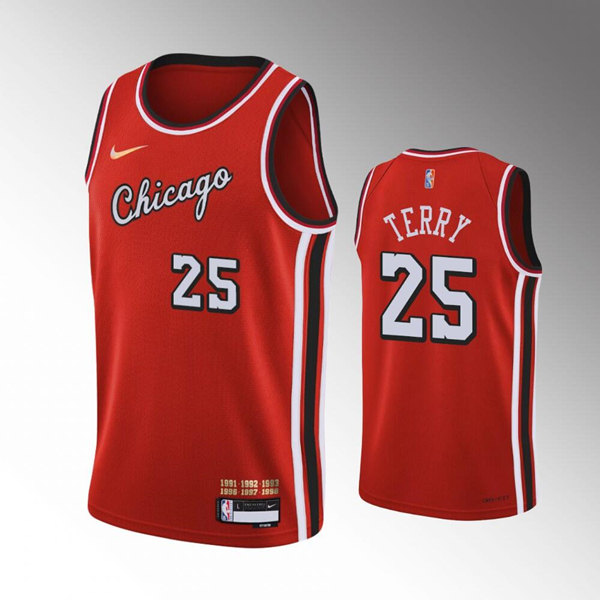 Chicago Bulls #25 Dalen Terry Red Stitched Jersey - Zenithce