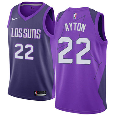 Phoenix Suns #22 Deandre Ayton Purple Swingman City Edition Jersey - Zenithce