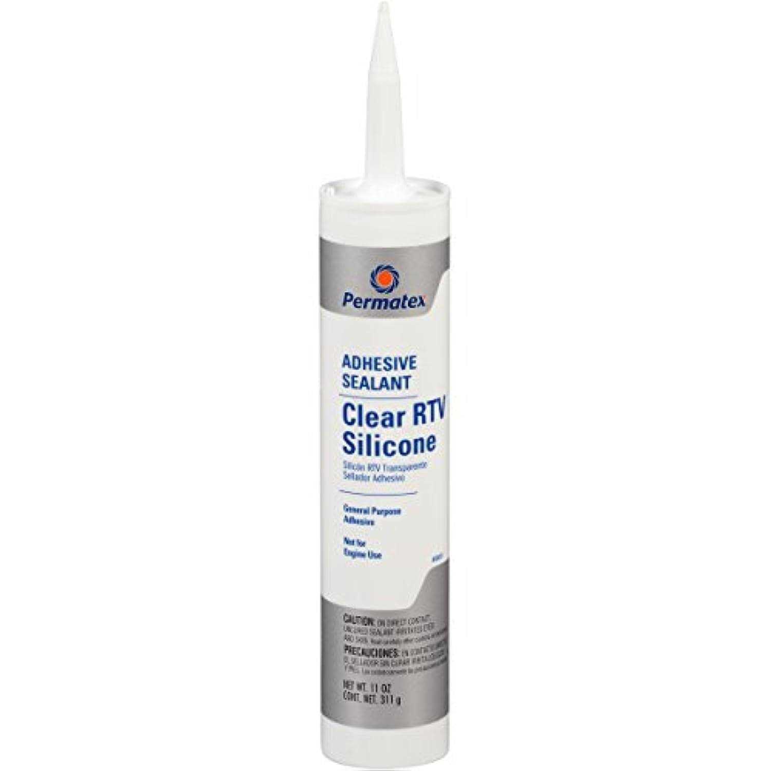 Permatex 80855 Clear RTV Silicone Adhesive Sealant - Zenithce