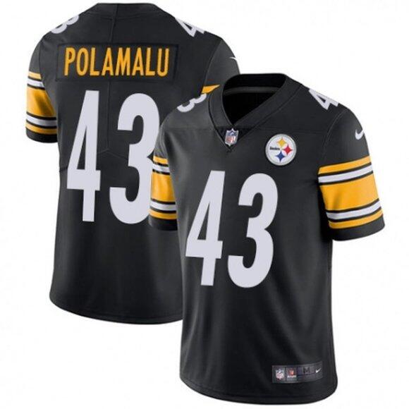 Pittsburgh Steelers #43 Troy Polamalu Black Vapor Untouchable Limited Stitched Jersey - Zenithce