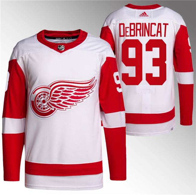 Detroit Red Wings #93 Alex DeBrincat White Stitched Jersey - Zenithce
