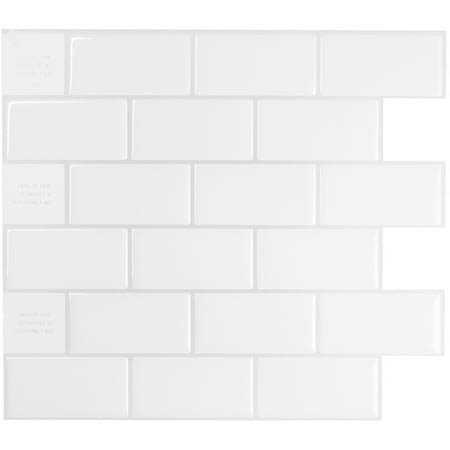 Smart Tiles Morocco Zaida Black 11.43 in. x 9 in. Vinyl Peel and Stick Tile - Zenithce