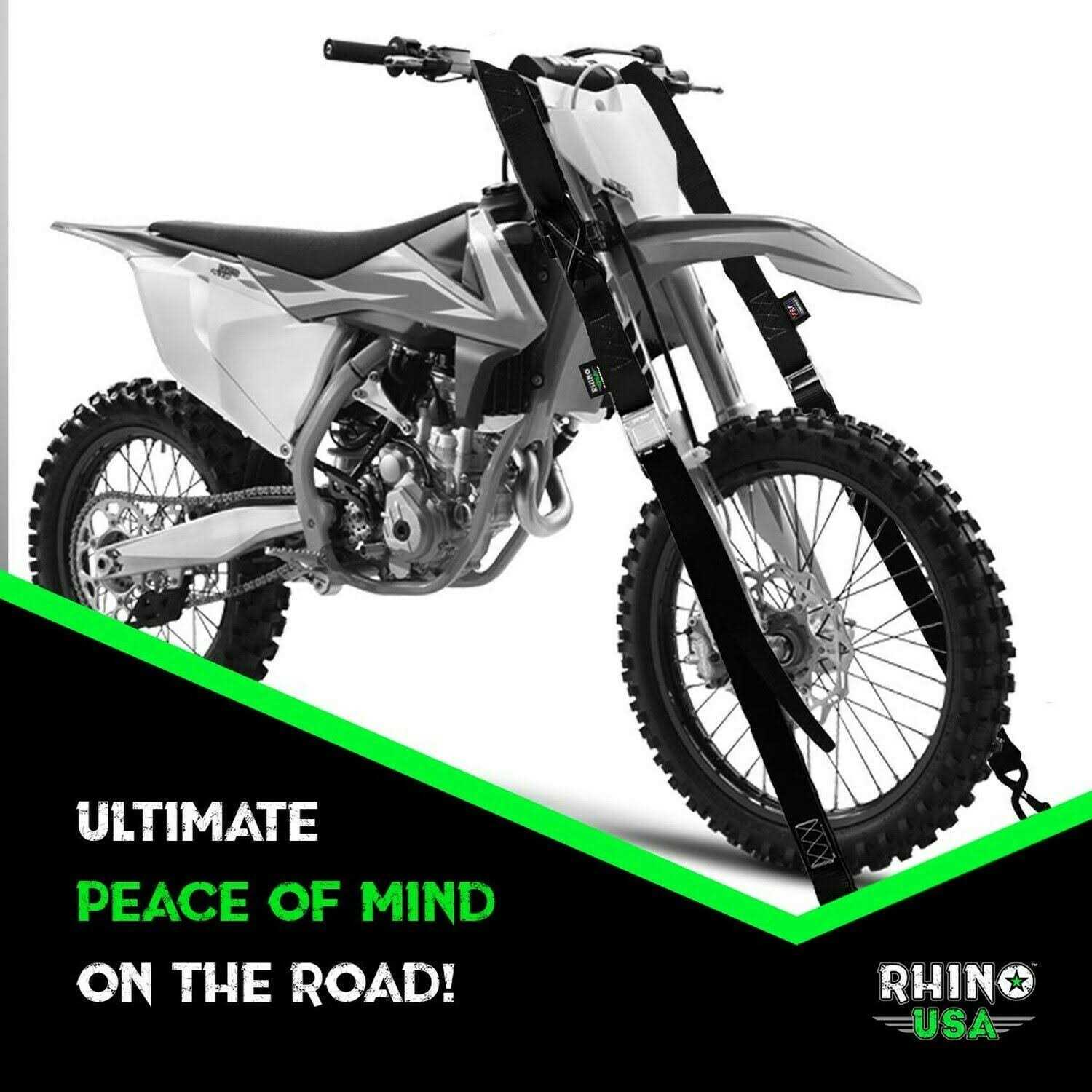 Rhino USA 1.5 inch x 8′ Cambuckle Tie-Down Straps - Zenithce