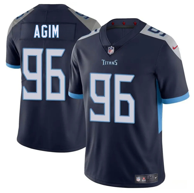 Tennessee Titans #96 McTelvin Agim Navy 2025 Vapor Untouchable Stitched Jersey - Zenithce