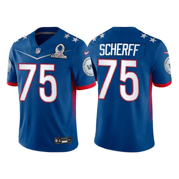 Washington Football Team #75 Brandon Scherff 2022 Royal Pro Bowl Stitched Jersey - Zenithce