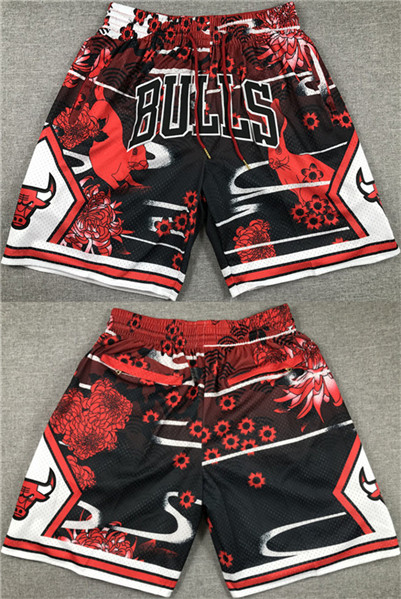 Chicago Bulls Red Black Shorts - Zenithce