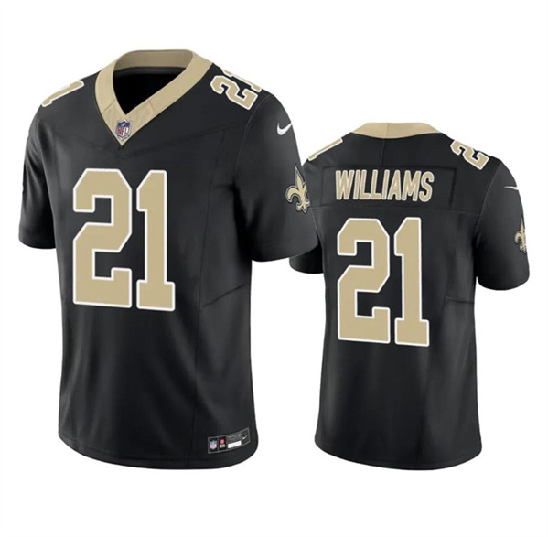 New Orleans Saints #21 Jamaal Williams Black 2023 F.U.S.E. Vapor Untouchable Limited Stitched Jersey - Zenithce