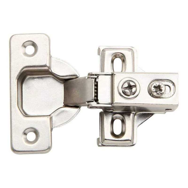 Silverline Face 1/2 inch Half Overlay Concealed Euro 105Deg Regular Closing Compact Cabinet Hinges - Zenithce