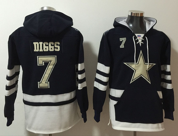 Dallas Cowboys Customized Black Ageless Must-Have Lace-Up Pullover Hoodie - Zenithce