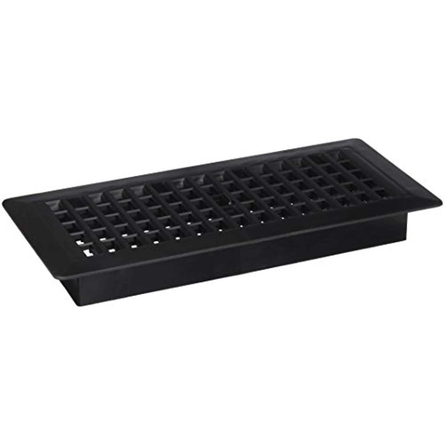 Decor Grates 4 inch x 10 inch steel finish Gothic design floor register - Zenithce