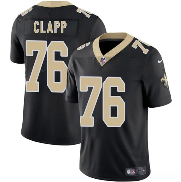 New Orleans Saints #76 Will Clapp Black 2025 Vapor Limited Stitched Jersey - Zenithce