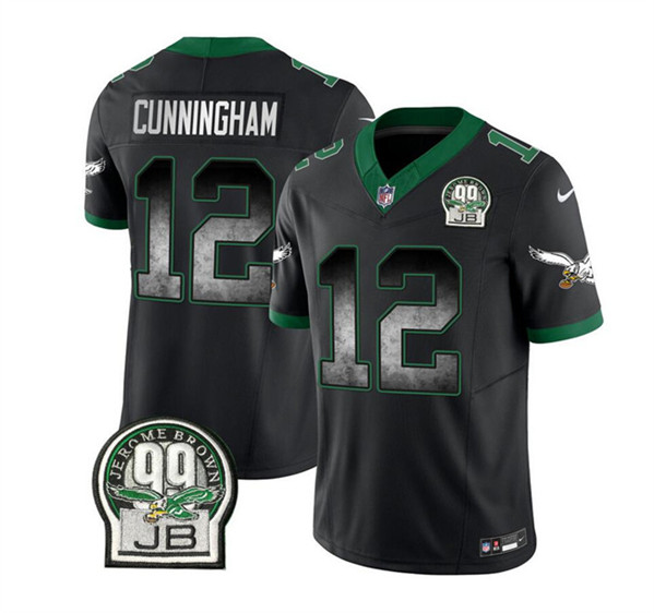 Philadelphia Eagles #12 Randall Cunningham Black 2023 F.U.S.E. Throwback Vapor Untouchable Limited Stitched Jersey - Zenithce