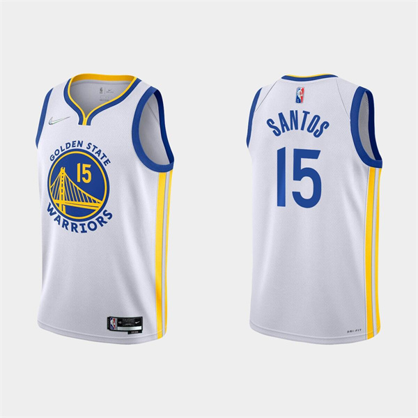 Golden State Warriors #15 Gui Santos 2022 White Stitched Jersey - Zenithce