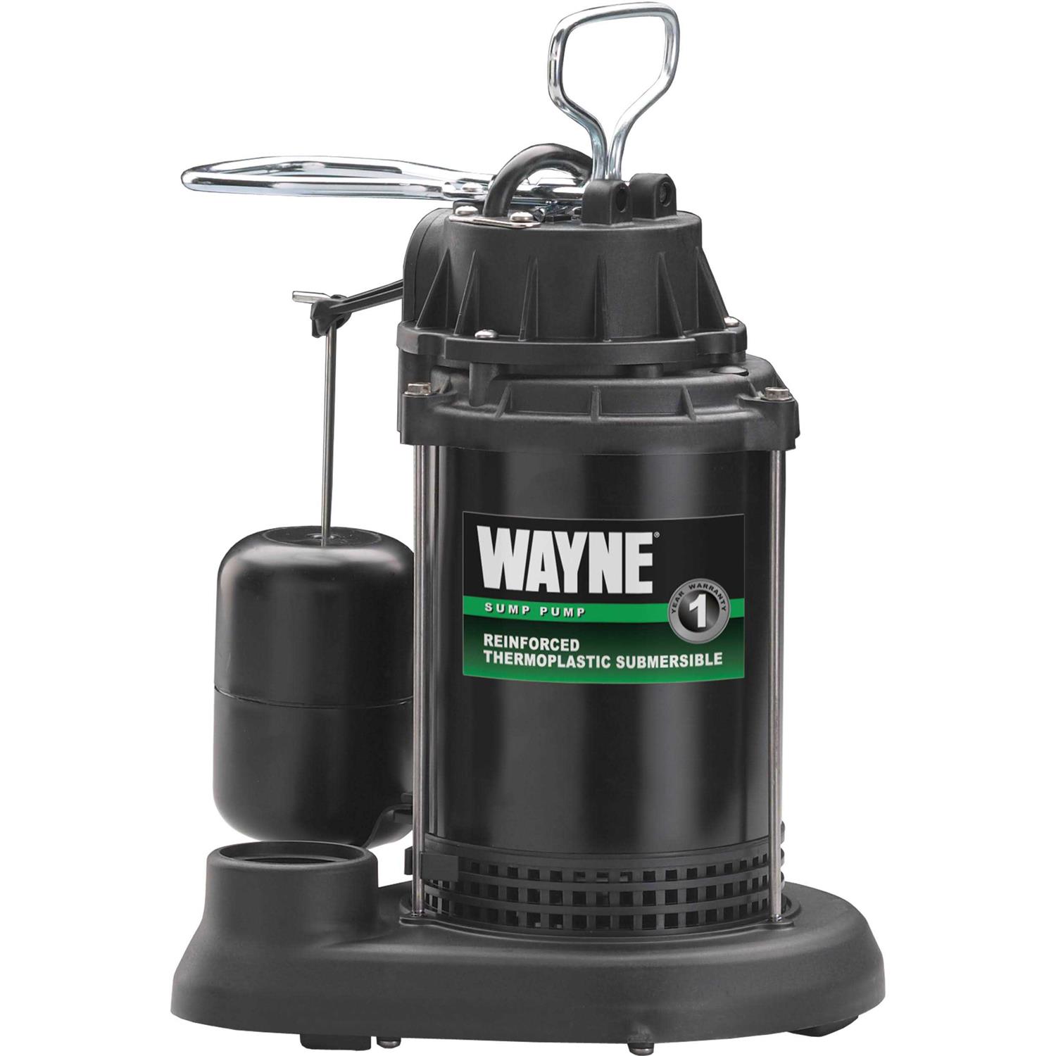 Wayne 1/2 HP 5100 gph Stainless Steel Vertical Float Switch AC Sump Pump CDU800SS - Zenithce