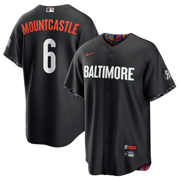 Baltimore Orioles #6 Ryan Mountcastle Black 2023 City Connect Cool Base Stitched Jersey - Zenithce