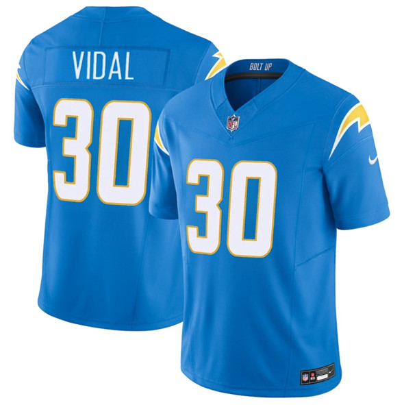 Los Angeles Chargers #30 Kimani Vidal Blue 2025 F.U.S.E. Vapor Limited Stitched Jersey - Zenithce