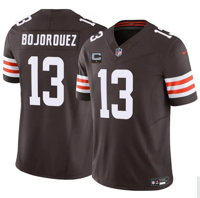 Cleveland Browns #13 Corey Bojorquez Brown 2025 F.U.S.E. With 1-Star C Patch Vapor Limited Stitched Jersey - Zenithce