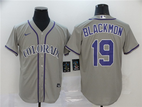 Colorado Rockies #19 Charlie Blackmon Grey Cool Base Stitched Jersey - Zenithce