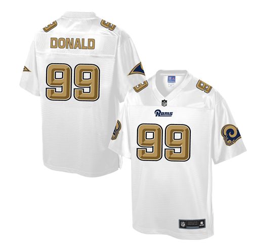 Rams #99 Aaron Donald White Pro Line Fashion Game Nike Jersey - Zenithce