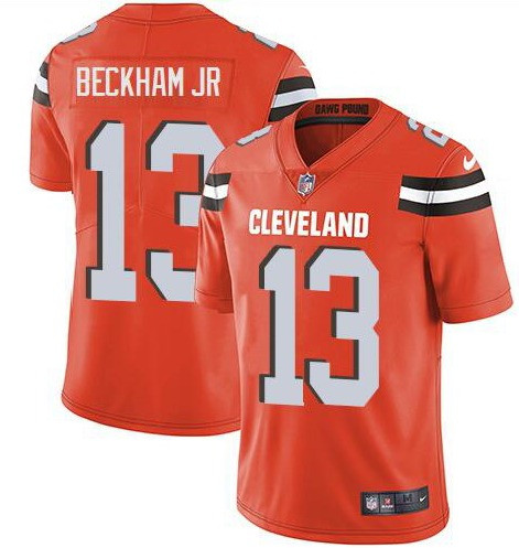Cleveland Browns #13 Odell Beckham Jr. Orange Vapor Untouchable Limited Stitched Jersey - Zenithce