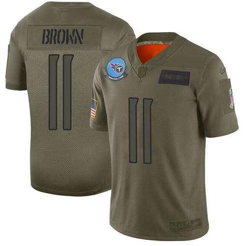 Tennessee Titans #11 A.J. Brown 2019 Camo Salute To Service Limited Stitched Jersey - Zenithce