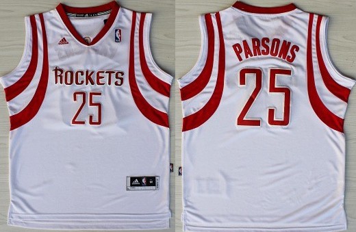 Houston Rockets #25 Chandler Parsons Revolution 30 Swingman White Jersey - Zenithce