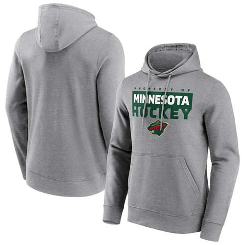 Minnesota Wild Gray Gain Ground Hoodie - Zenithce