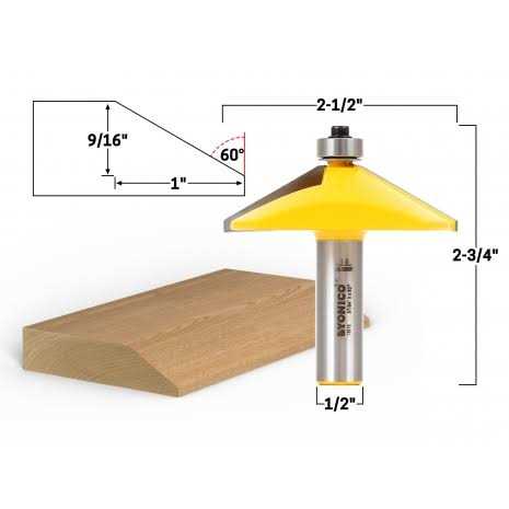 Yonico 33209q Top Bearing Ultra-Performance Compression Flush Trim Router Bit 14-inch Shank - Zenithce