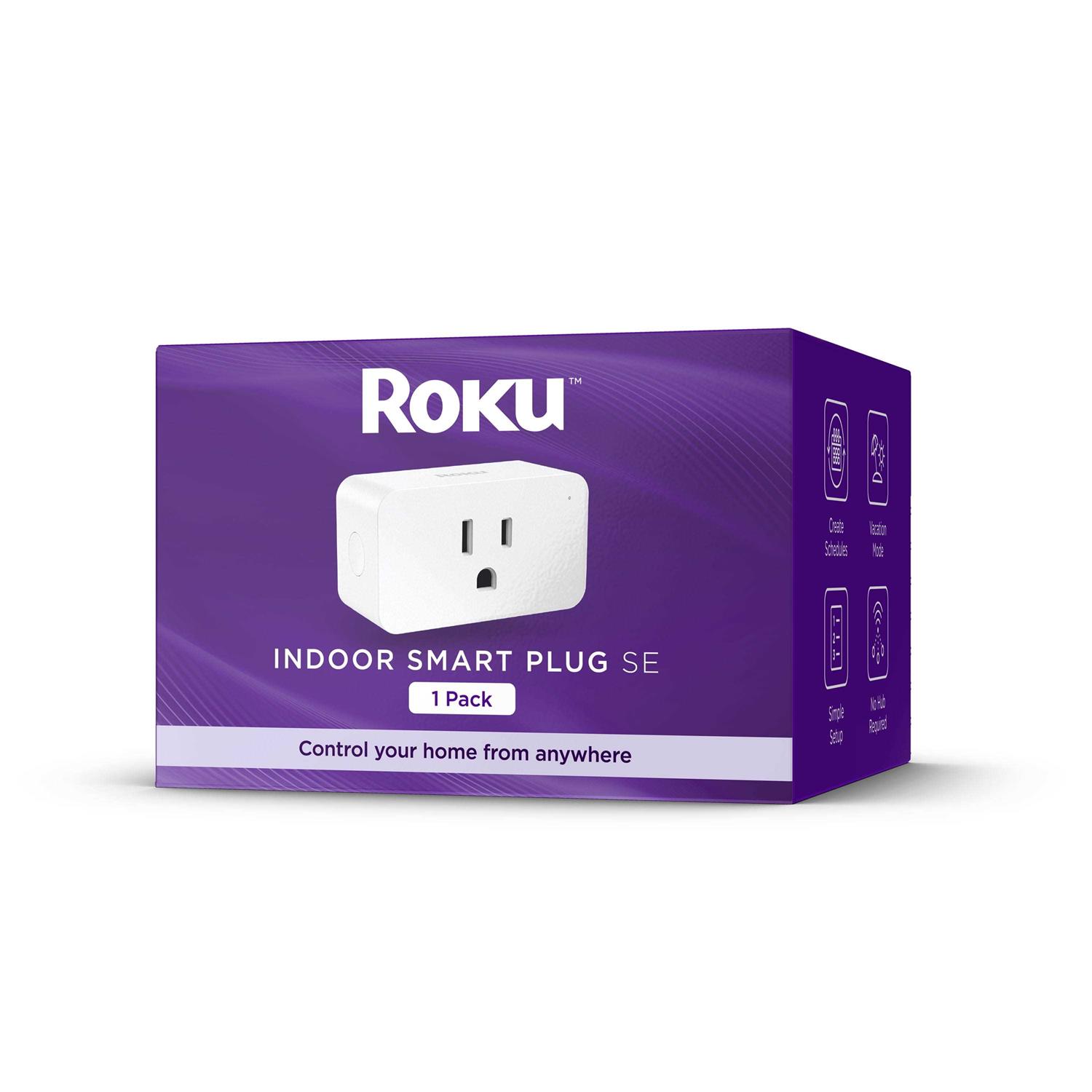 Roku Smart Home Indoor Smart Plug SE with Custom Scheduling, Remote Power, and Voice Control - Zenithce