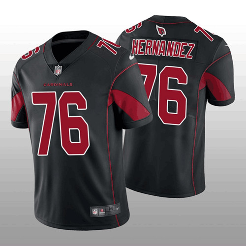 Arizona Cardinals #76 Will Hernandez Black Color Rush Stitched Football Jersey - Zenithce