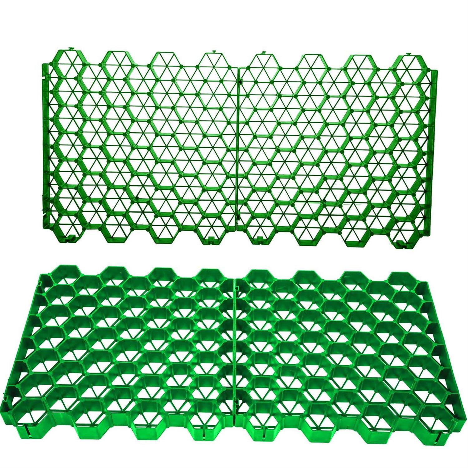 VEVOR Permeable Pavers 1.9 Depth Gravel Driveway Grid Flat-Interlocked Grass Pavers HDPE - Zenithce